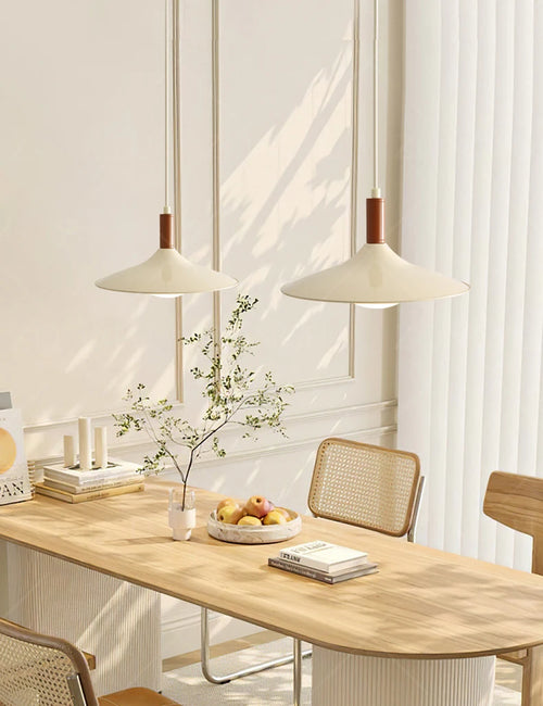 modern design LED pendant light with eye protection in iron and acrylic - vue 7 sur 8