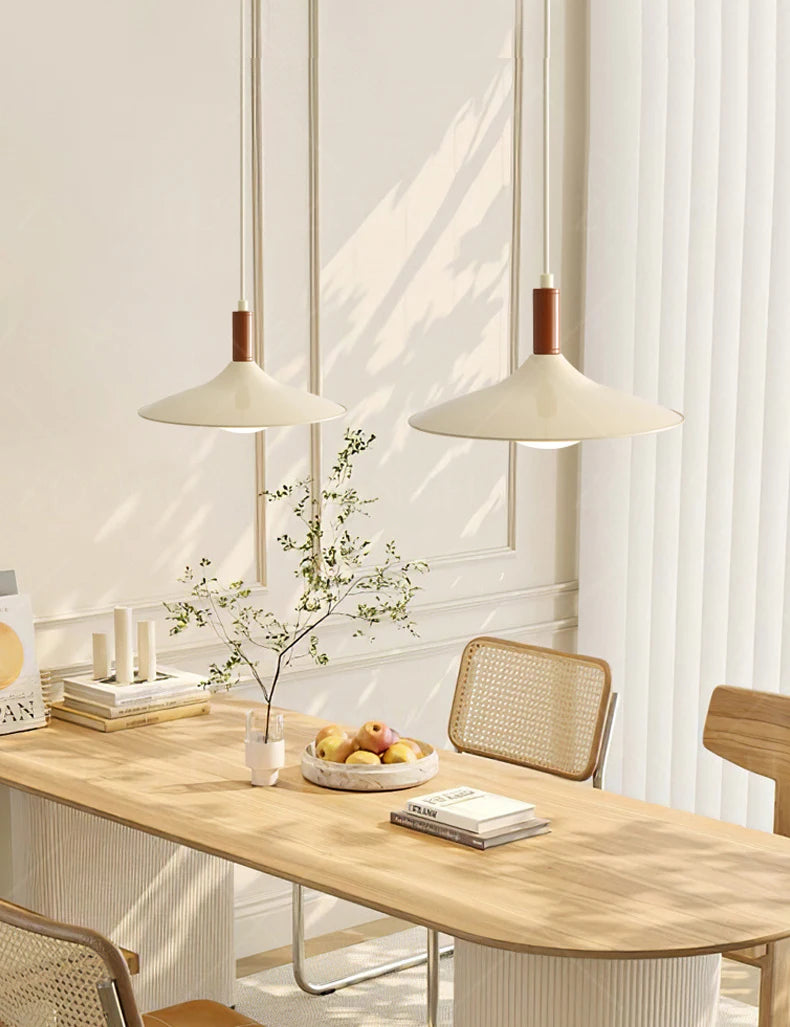 modern design LED pendant light with eye protection in iron and acrylic - vue 6 sur 8