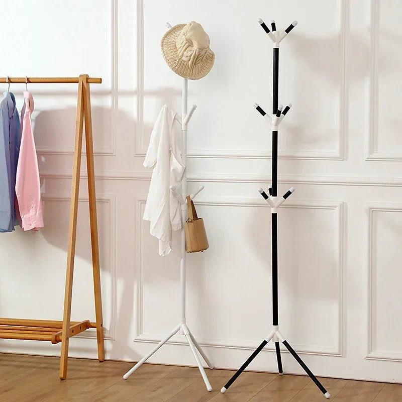 practical and mobile branch-shaped floor-standing coat rack