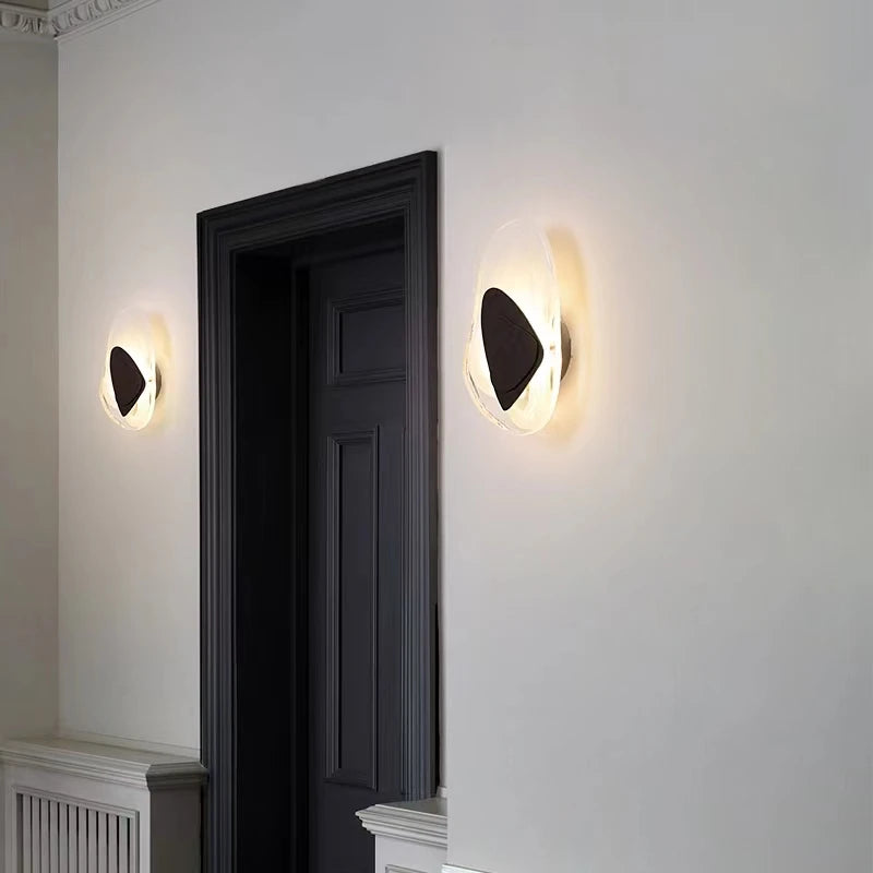 Modern crystal LED wall light for interior decoration