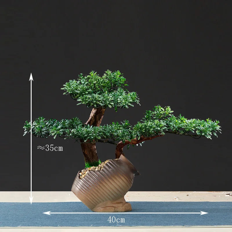 Artificial bonsai tree for indoor decoration and landscaping - vue 35 sur 36