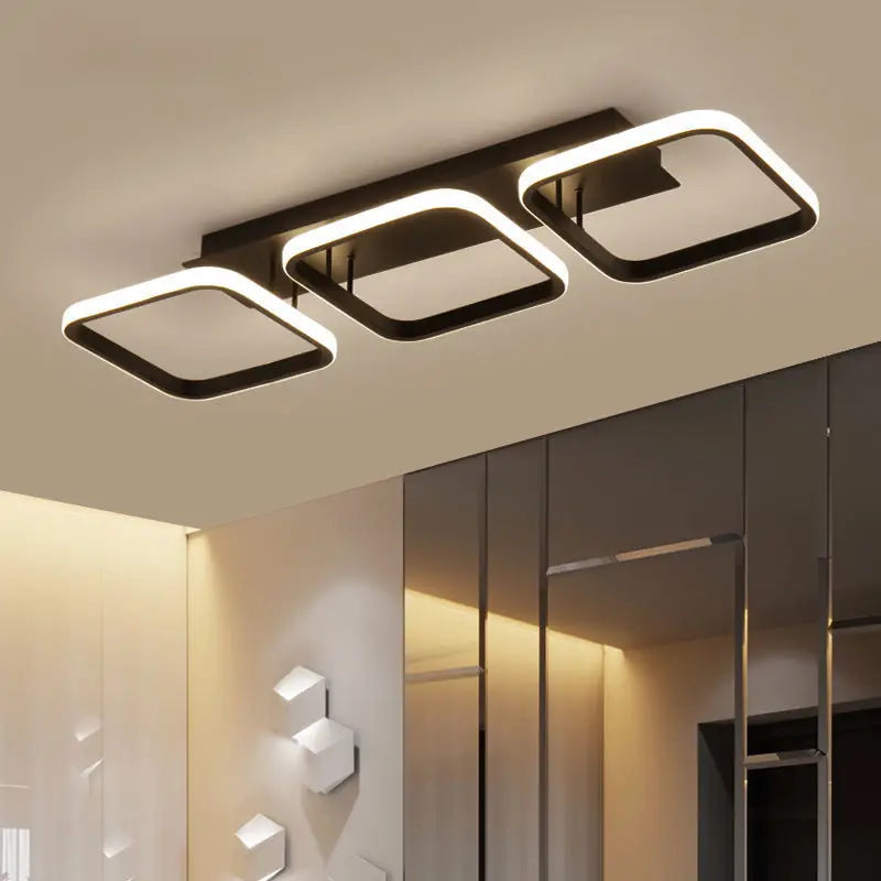 Modern LED ceiling light round square for indoor decor