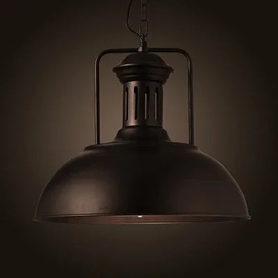 Industrial retro pendant light vintage with LED E27 bulb for bedroom dining kitchen bar - vue 22 sur 23