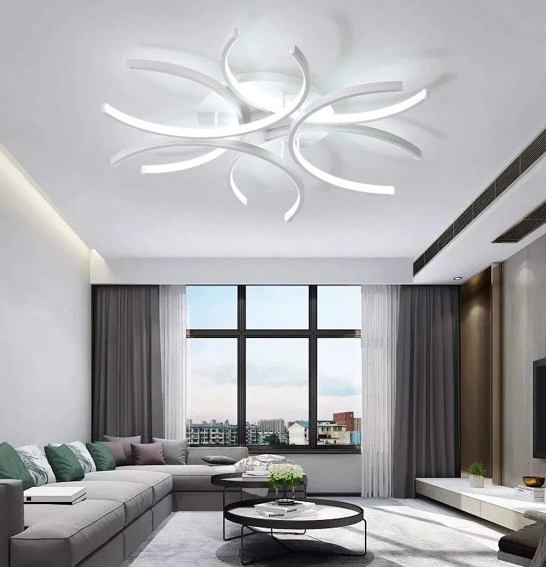 Modern creative LED ceiling light for interior decoration - vue 2 sur 6