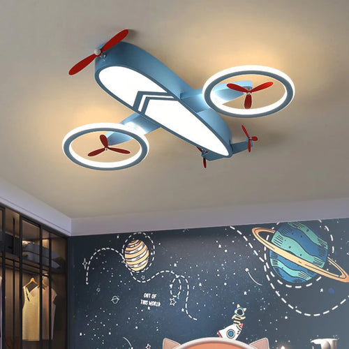 Helicopter ceiling light for modern and cosy children's room - vue 5 sur 9