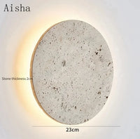 Retro stone wall light for a Nordic ambience