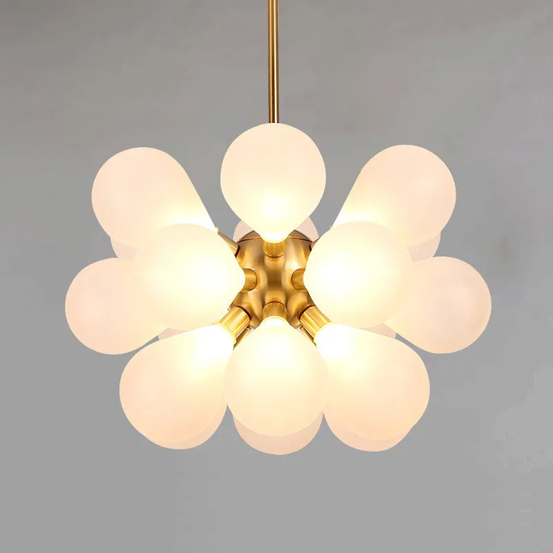 Nordic glass ball LED pendant chandelier for home decoration