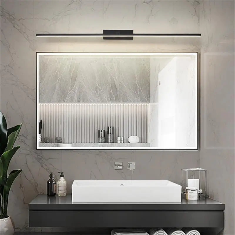 bathroom cabinet lighthouse mirror with LED light - vue 4 sur 8