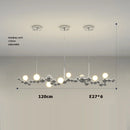 Dimmable LED molecular design chandelier trend 2024