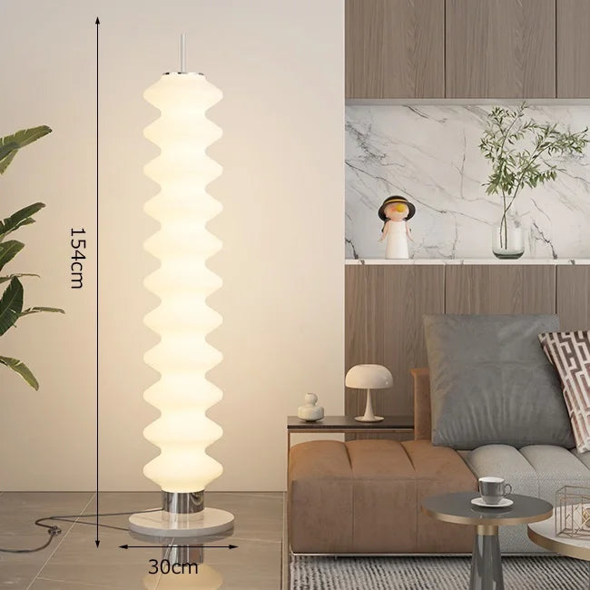 Lightweight designer floor lamp for modern indoor lighting