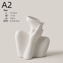 creative ceramic human vase for modern decoration