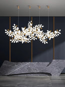 Luxury white glass postmodern chandelier