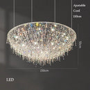 Luxury retro crystal chandelier for interior decoration