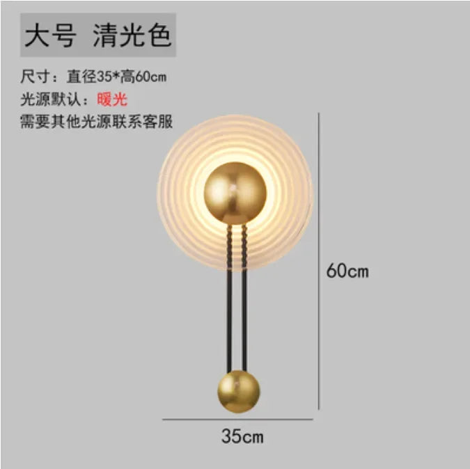 Nordic LED ripple wall light with modern minimalist design - vue 10 sur 10
