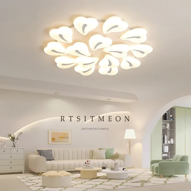 Luxury crystal chandelier with LED lighting for interiors