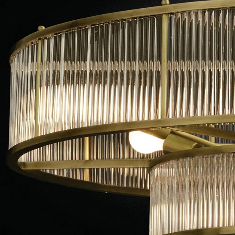 Modern gold crystal chandeliers for indoor lighting - vue 6 sur 14