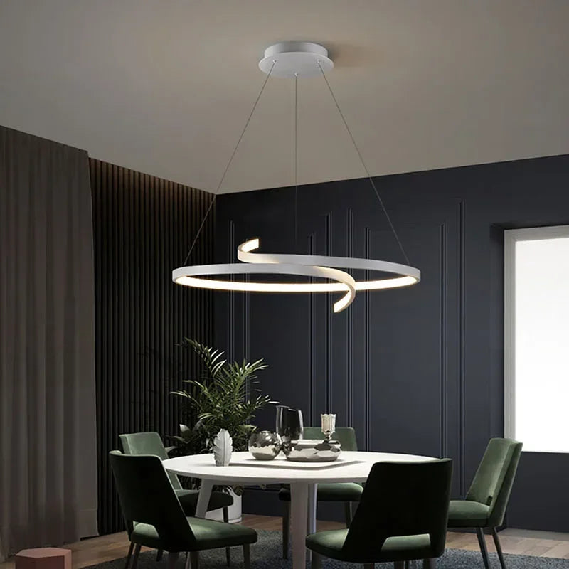 Nordic LED chandelier for indoor lighting and decoration - vue 4 sur 12