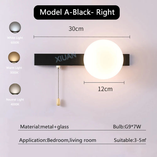 Colourful nordic wall lights