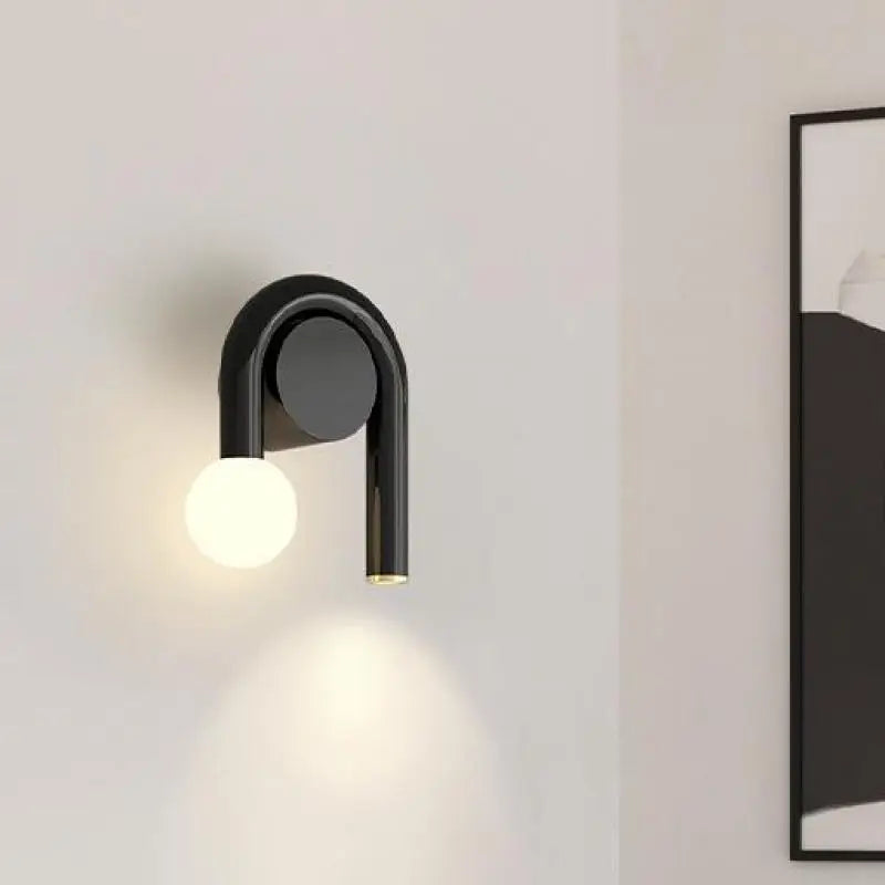 Nordic metal wall light with LED bulbs, industrial lighting