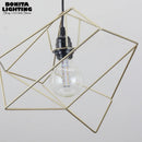 Modern geometric design Nordic iron pendant light