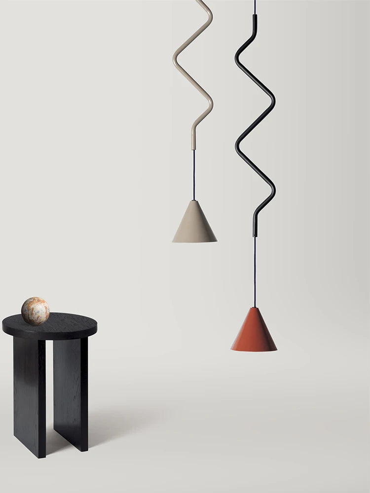 Minimalist designer ceiling light for bar and café