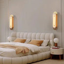 Natural marble art deco gold copper elegant wall light