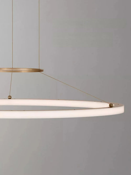 Minimalist circular pendant light for creative modern interior - vue 6 sur 8