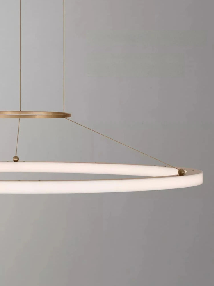 Minimalist circular pendant light for creative modern interior - vue 5 sur 8