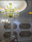 Elegant modern crystal chandelier for weddings