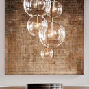 Nordic design clear glass chandelier for interior decoration