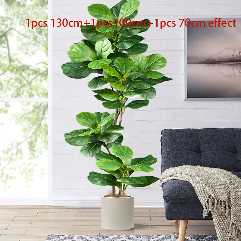 Artificial ficus branches with natural touch for indoor decor