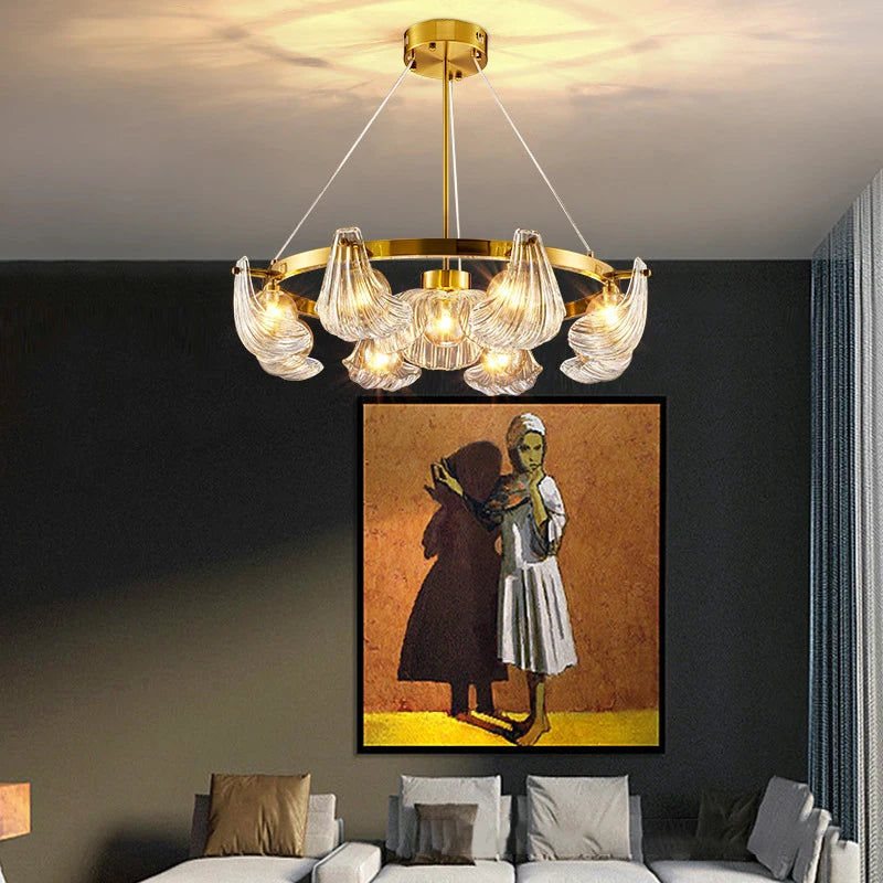 lustre en verre de luxe pour un éclairage créatif à la maison - vue 3 sur 18