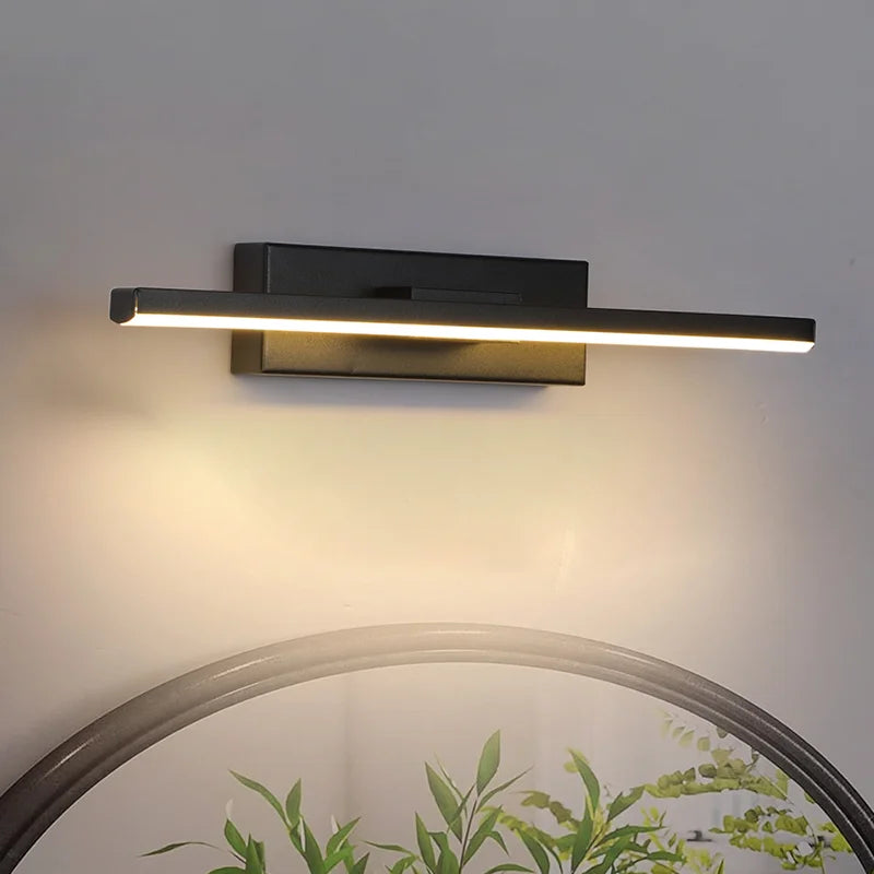 Modern minimalist creative rotating LED wall light - vue 3 sur 7