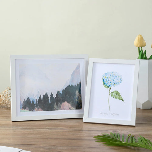 Wooden hanging photo frame with plexiglass for photo display - vue 5 sur 10