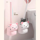 Toilet brush for cleaning squat toilets