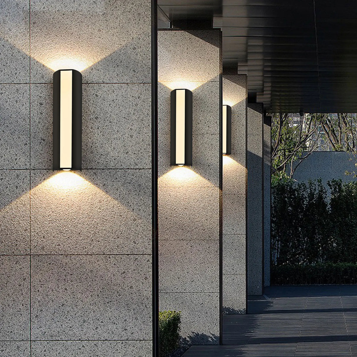 applique murale led pour éclairage extérieur et jardin - vue 5 sur 8