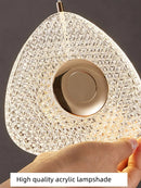 Acrylic designer pendant light for modern interiors and lofts