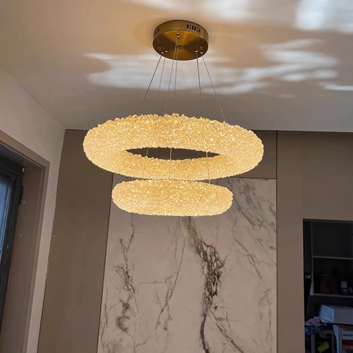 Elegant k9 crystal chandelier for modern lighting - vue 4 sur 13