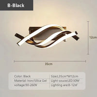 Modern minimalist LED ceiling light for hallway, entrance and staircase