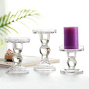 Clear glass candle holders for home decor and events