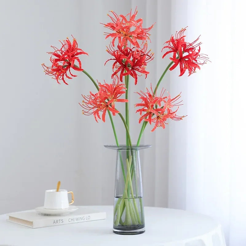 Silk spider lily artificial flower decoration - vue 5 sur 13