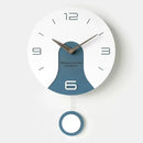 creative design solid wood silent wall clock