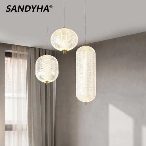 Modern minimalist LED chandelier decorative pendant light
