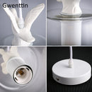 Modern decorative glass chandelier duck bird style