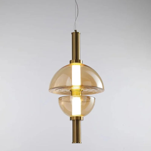 Nordic coloured glass pendant light for elegant lighting - vue 12 sur 11