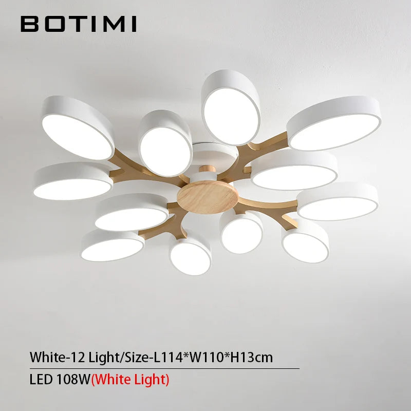 Grey tree-shaped LED ceiling light - vue 24 sur 32