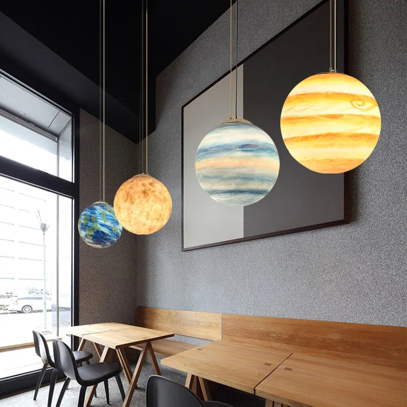 Decorative lamp planets moon sun mars and more