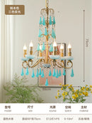 Modern art deco water drop chandelier in crystal and glass