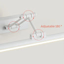 Waterproof LED mirror cabinet lamp foldable telescopic