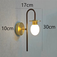 Modern minimalist duck egg LED wall light